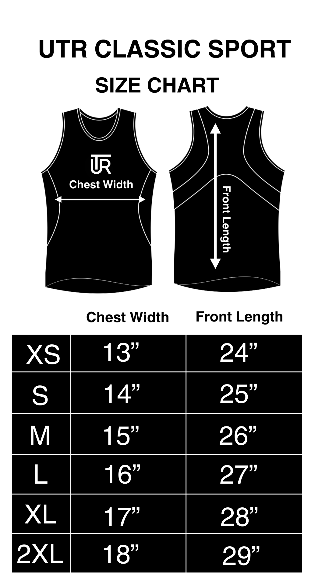 UTR Classic Sport - Black
